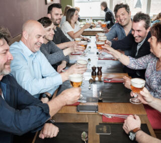 Brewery visit tasting