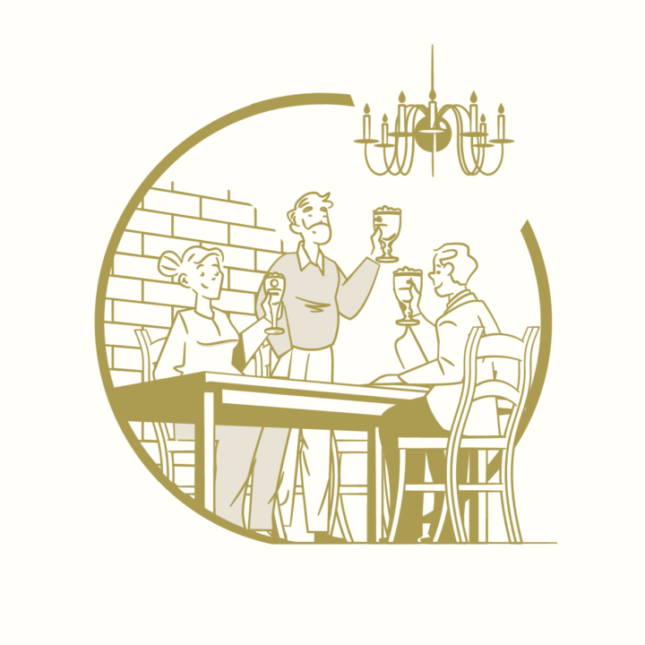 Illustratie het anker brasserie